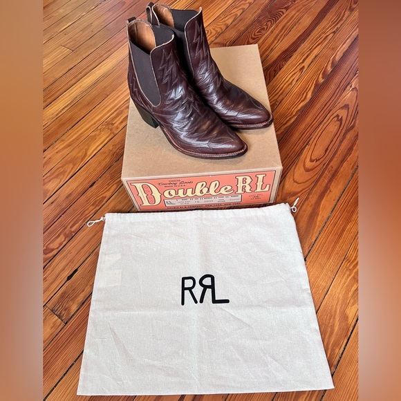 Ralph Lauren Double RL Lottie Boots - Picture 2 of 11